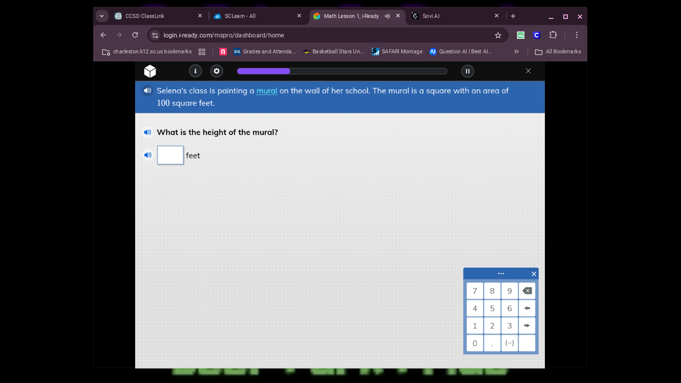 selenas class is painting a mural on the wall of her school. the mural …