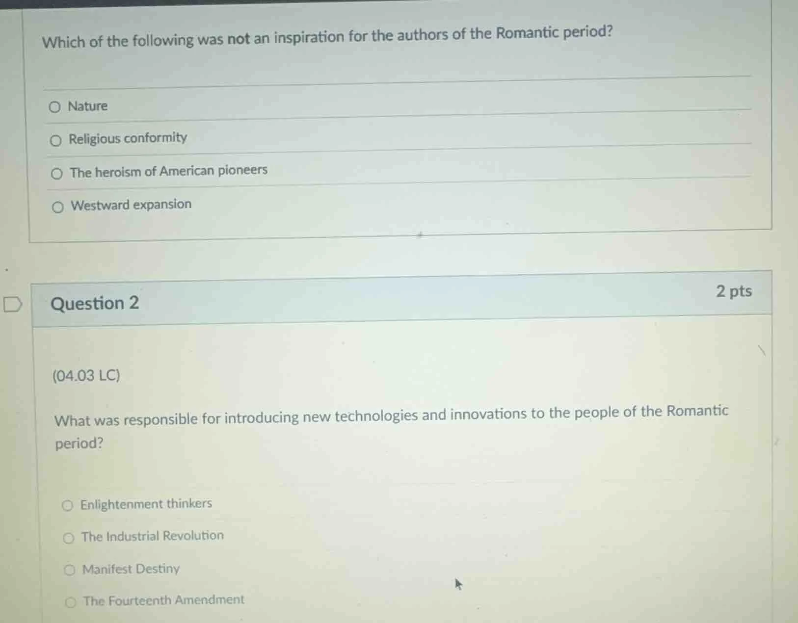 which of the following was not an inspiration for the authors of the ro…