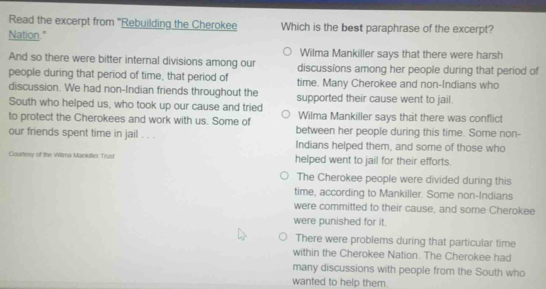 read the excerpt from ebuilding the cherokee nation.\ and so there were…
