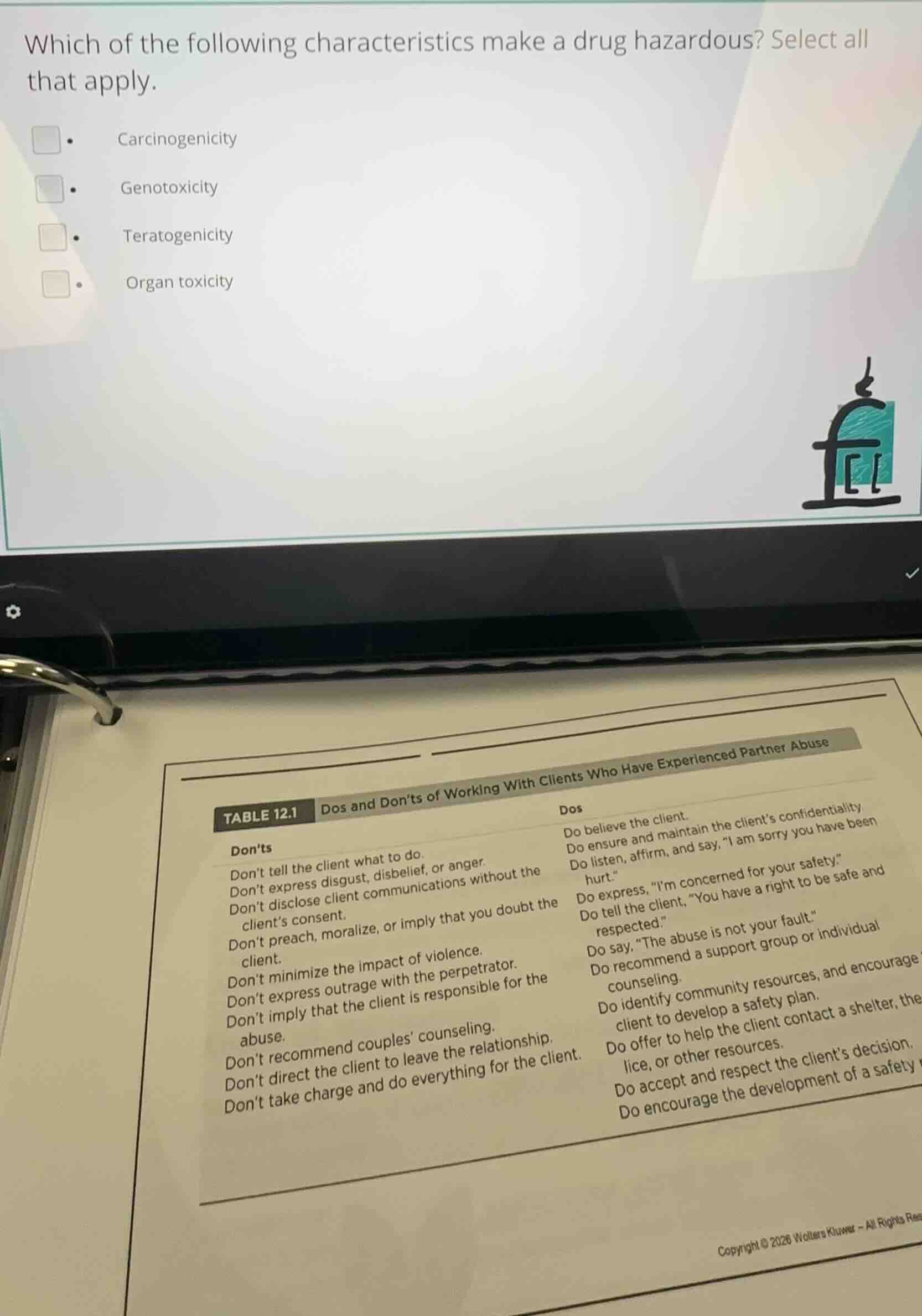 which of the following characteristics make a drug hazardous? select al…