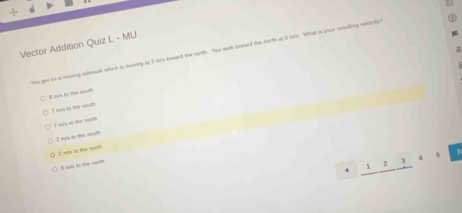 vector addition quiz l - mu you get on a moving sidewalk which is movin…