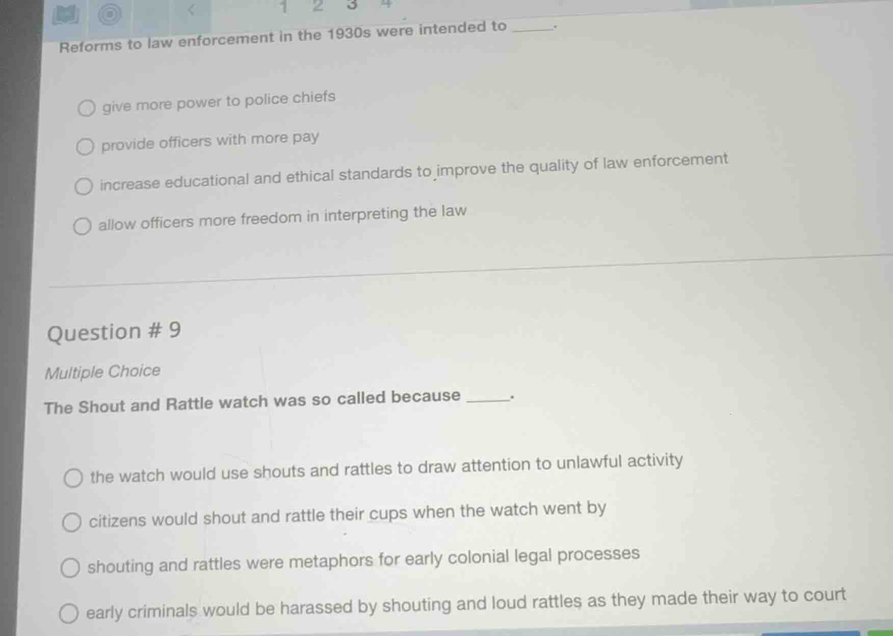 reforms to law enforcement in the 1930s were intended to ______. give m…