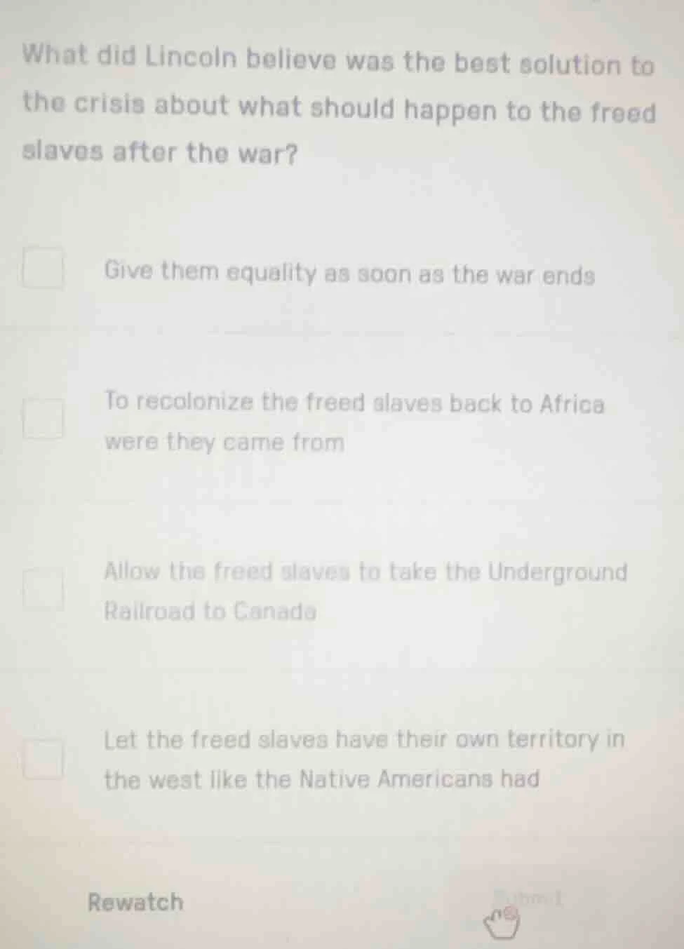what did lincoln believe was the best solution to the crisis about what…