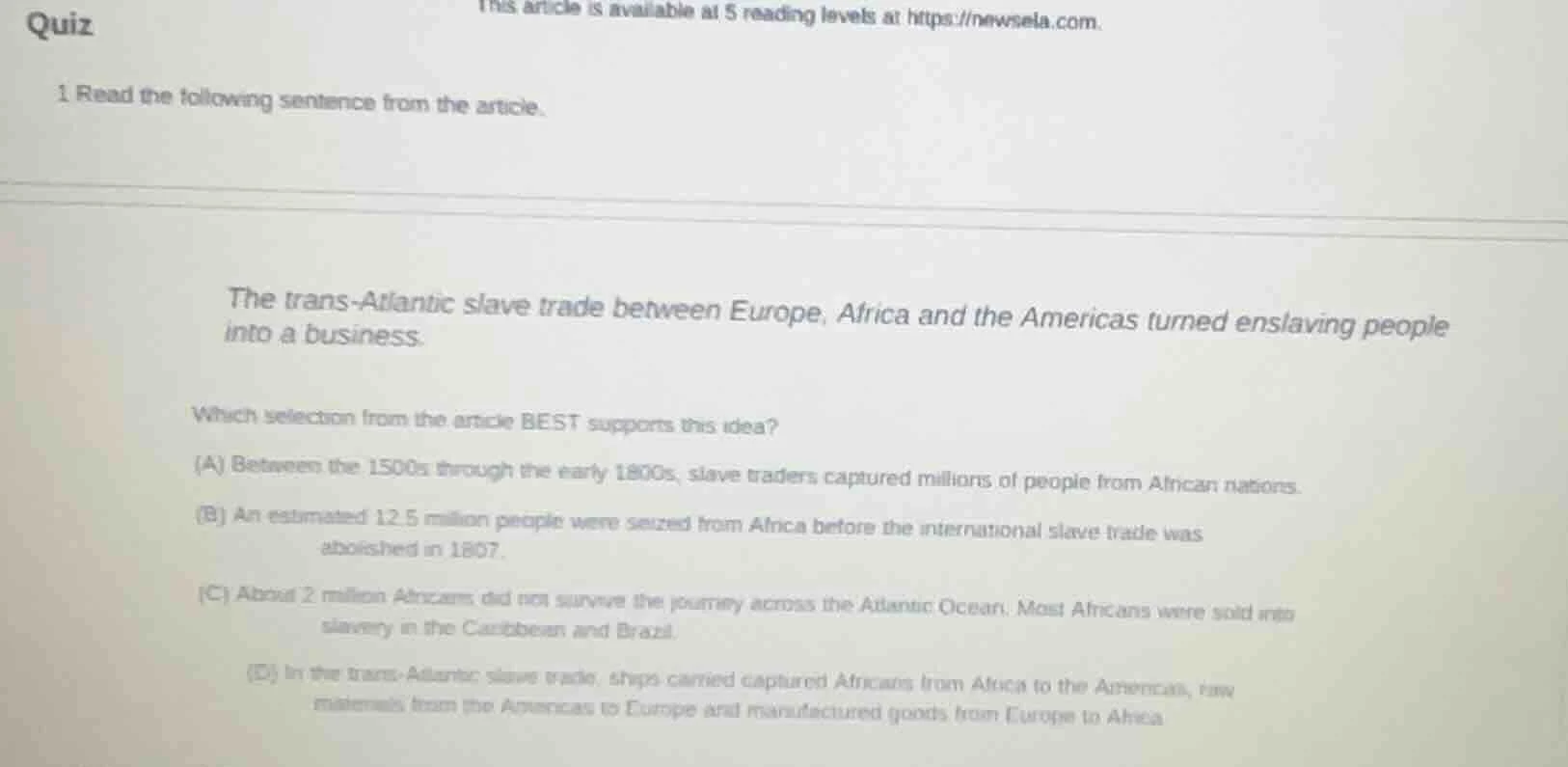 quiz 1 read the following sentence from the article. the trans - atlant…