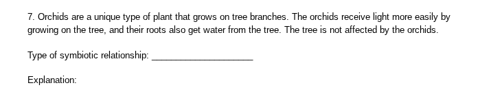 7. orchids are a unique type of plant that grows on tree branches. the …