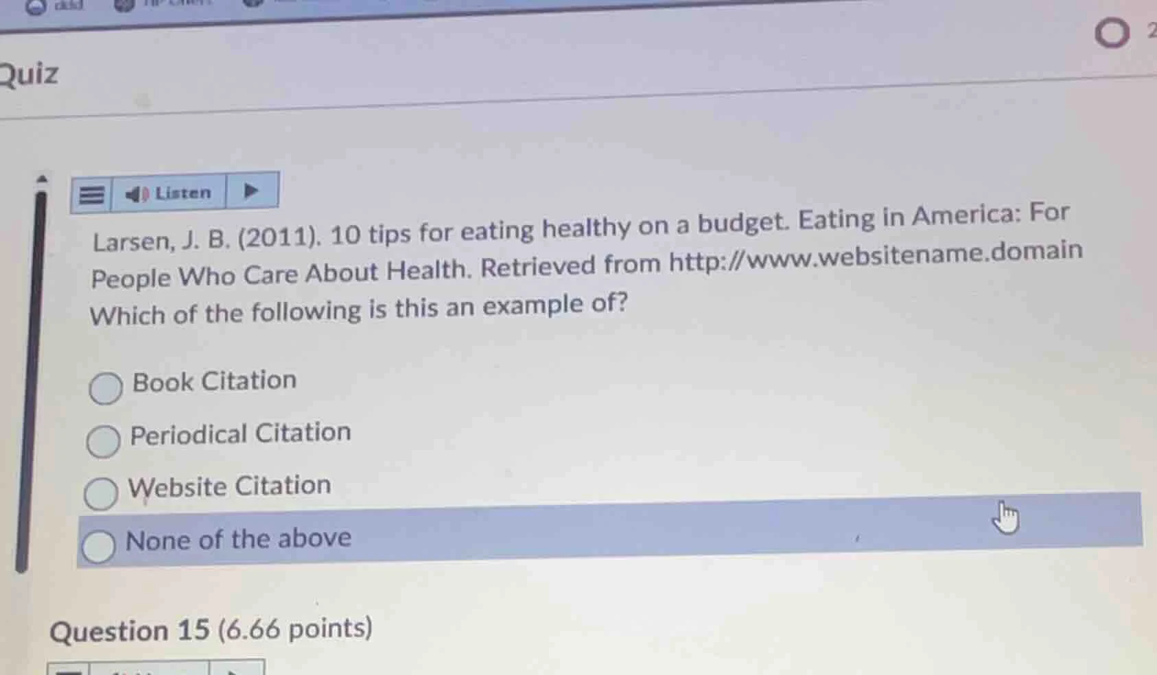 larsen, j. b. (2011). 10 tips for eating healthy on a budget. eating in…