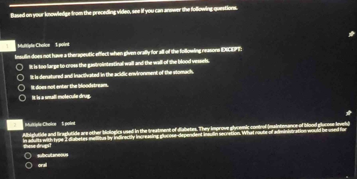 based on your knowledge from the preceding video, see if you can answer…