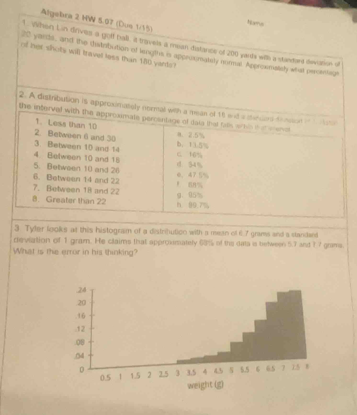 algebra 2 hw 5.07 (due 1/15) name 1. when lin drives a golf ball, it tr…