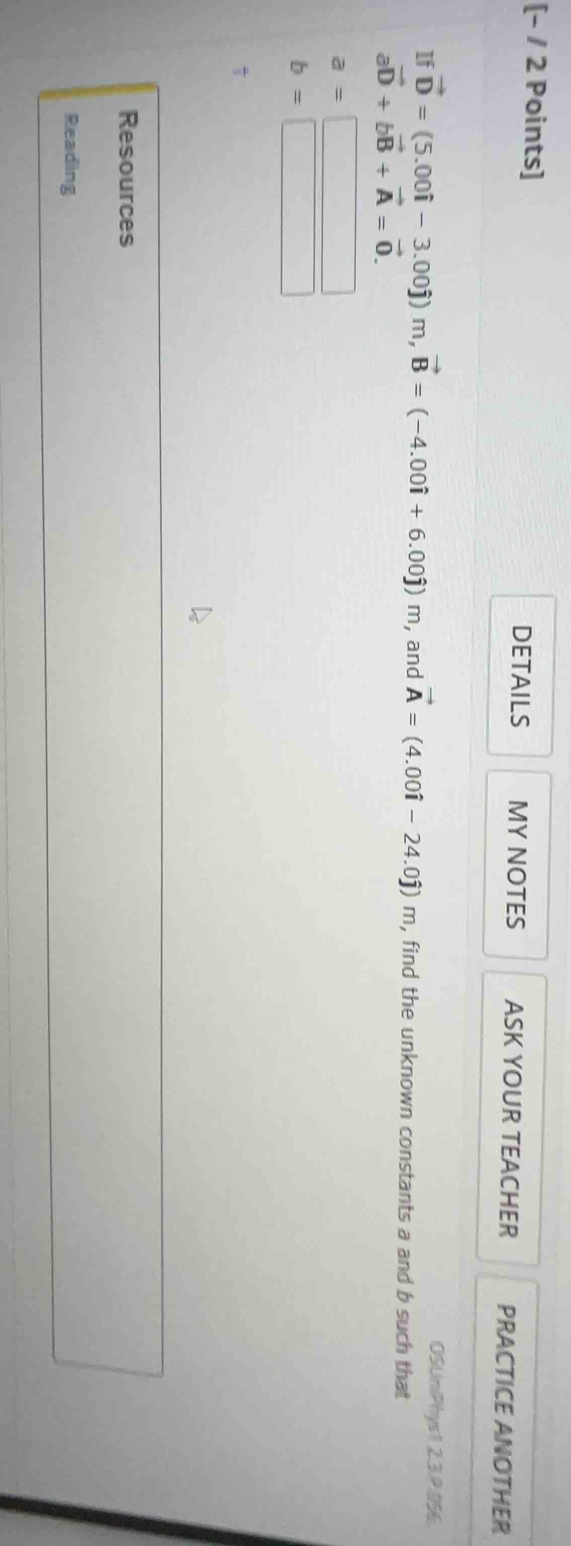 if \\(\\vec{d} = (5.00\\hat{i} - 3.00\\hat{j})\\,\\text{m}\\), \\(\\vec…