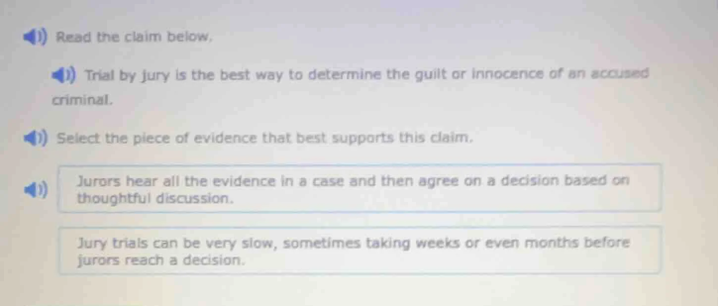 read the claim below, trial by jury is the best way to determine the gu…