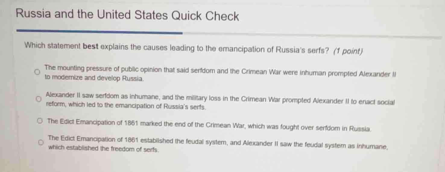 russia and the united states quick check which statement best explains …