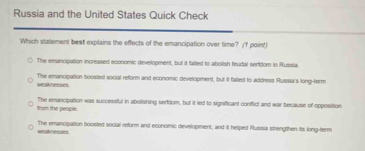 russia and the united states quick check which statement best explains …