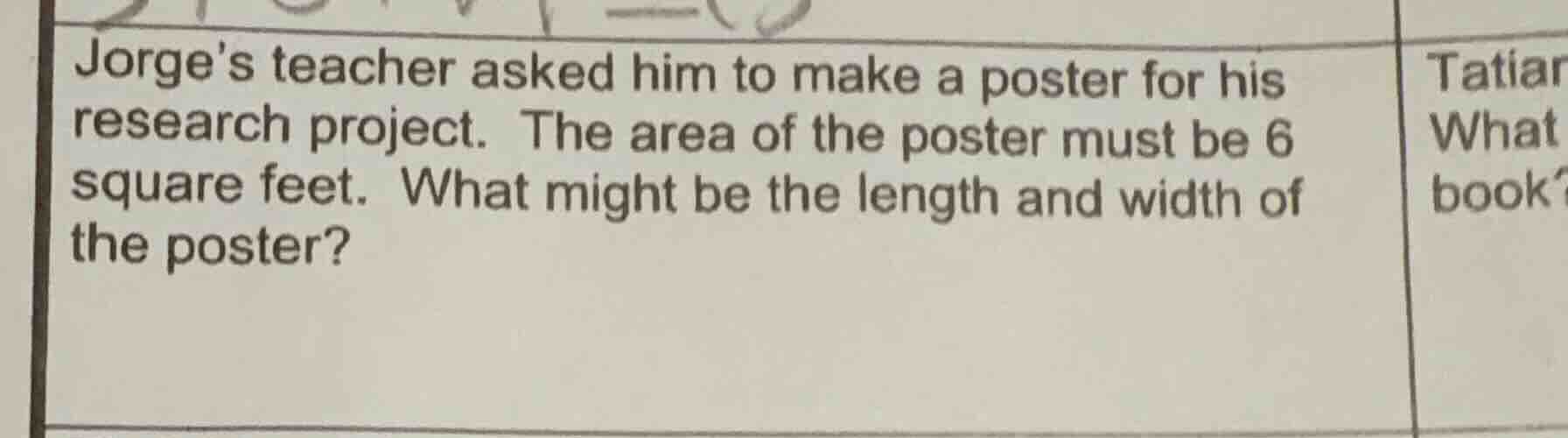 jorges teacher asked him to make a poster for his research project. the…