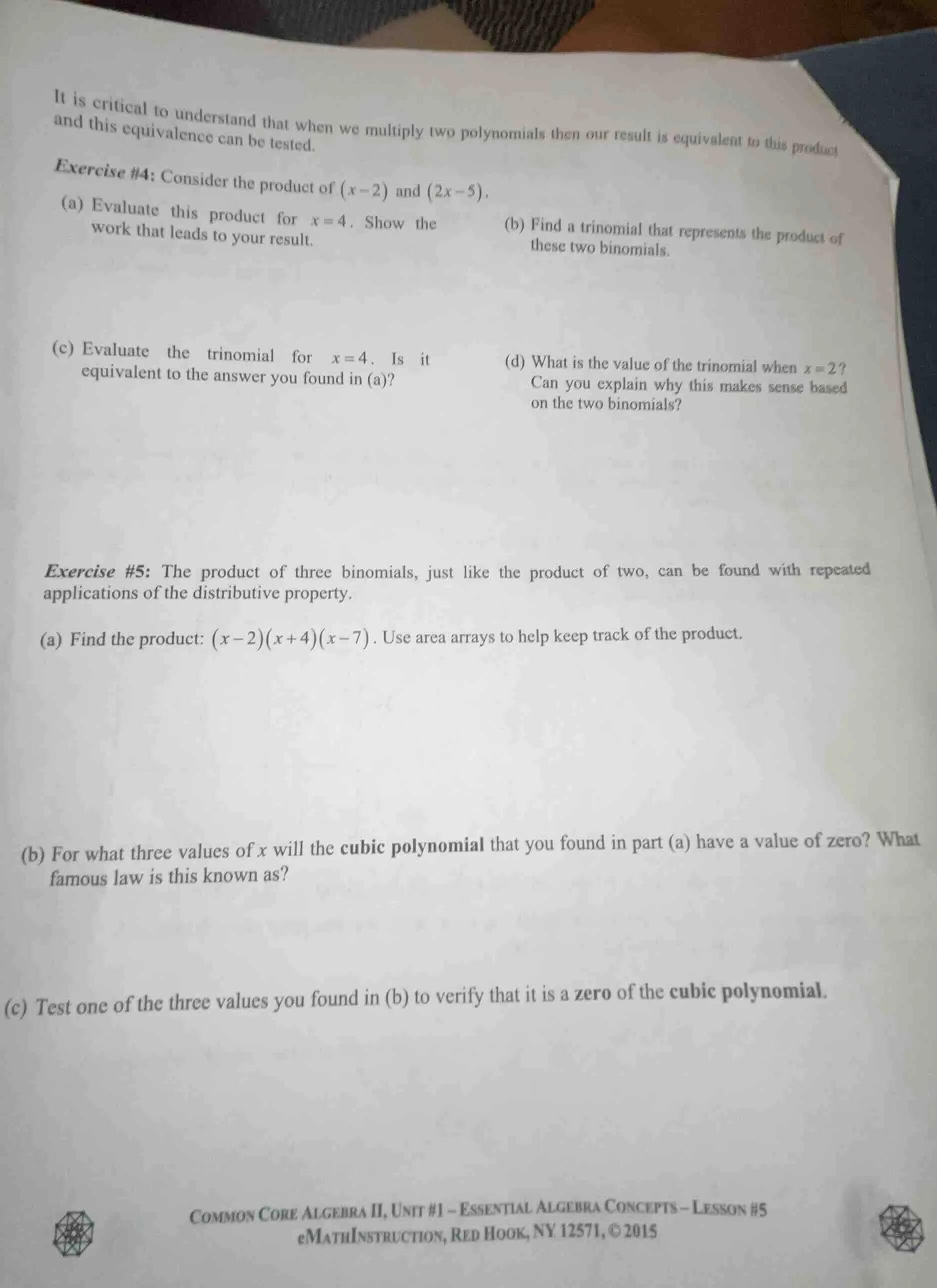 it is critical to understand that when we multiply two polynomials then…