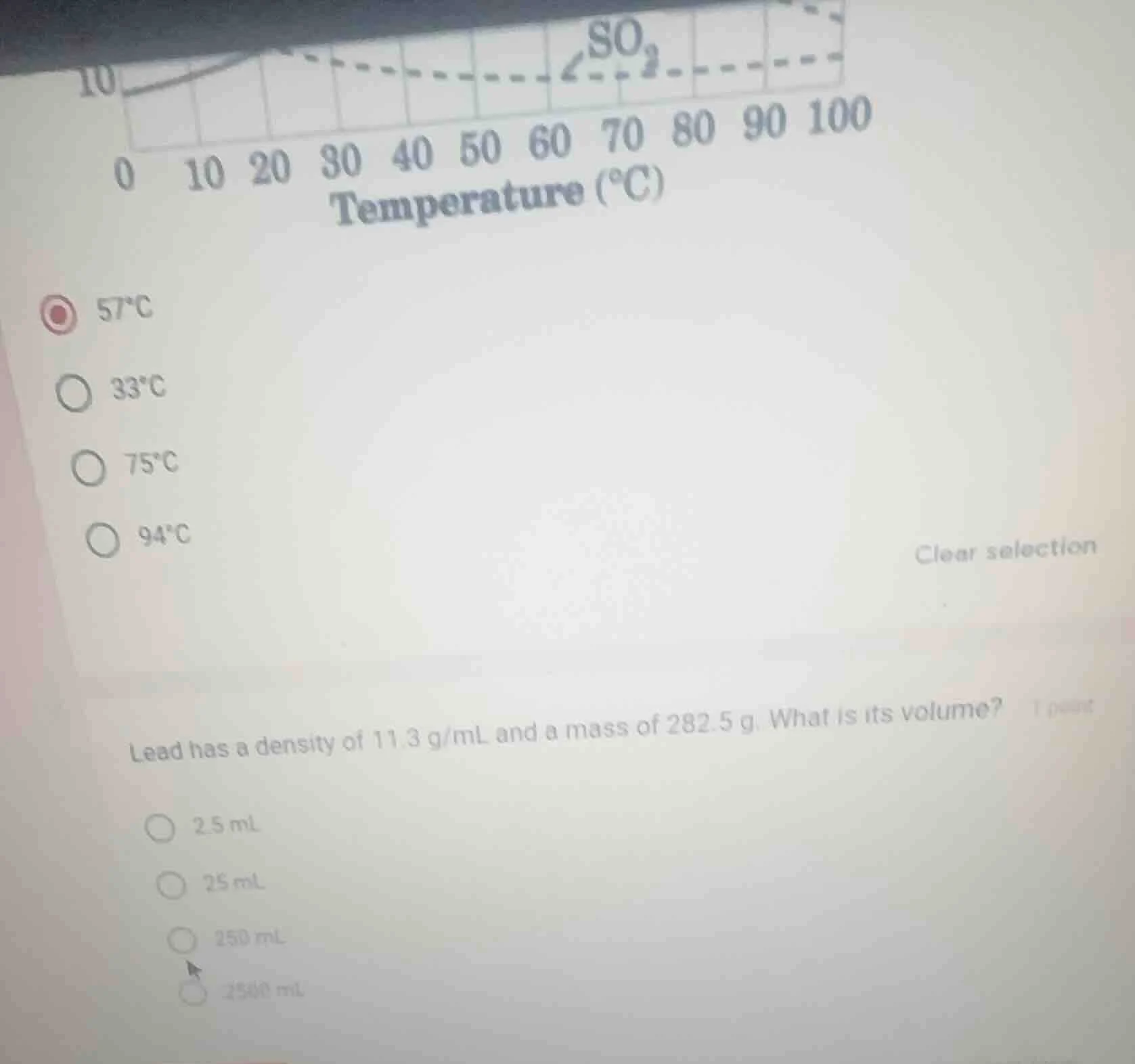 temperature (°c) 0 10 20 30 40 50 60 70 80 90 100 57°c 33°c 75°c 94°c c…