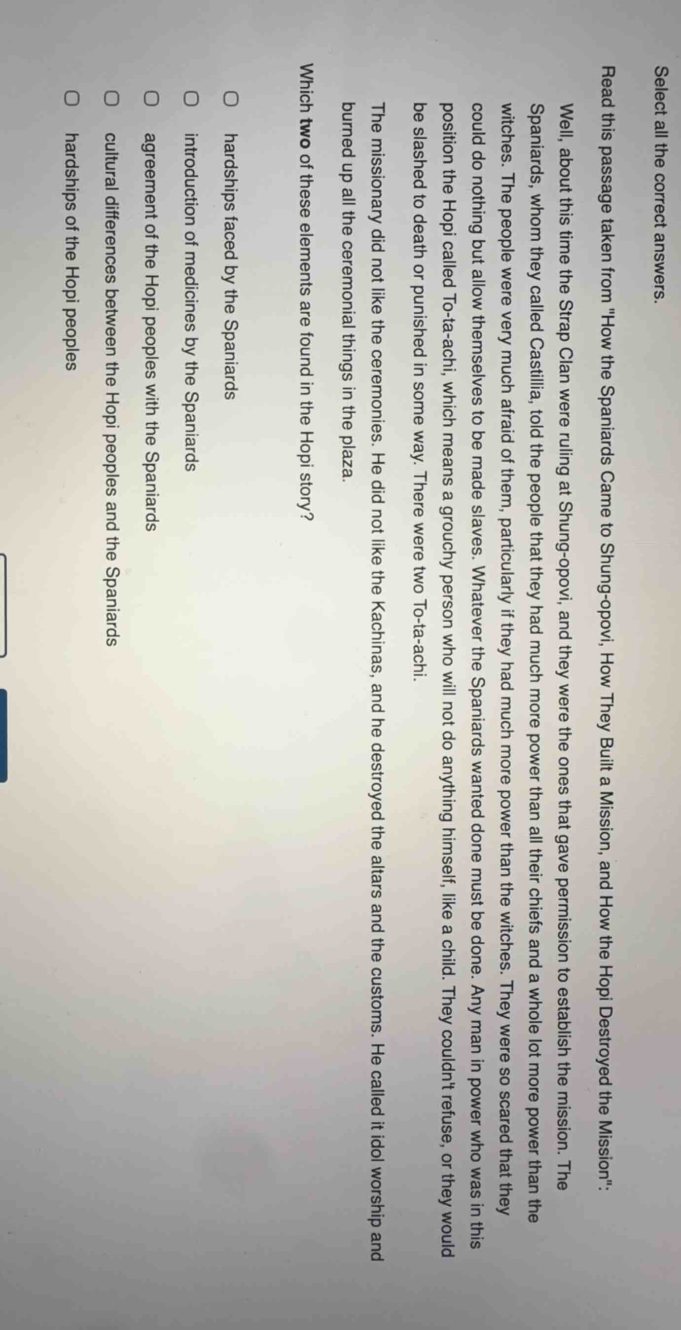 select all the correct answers. read this passage taken from \how the s…