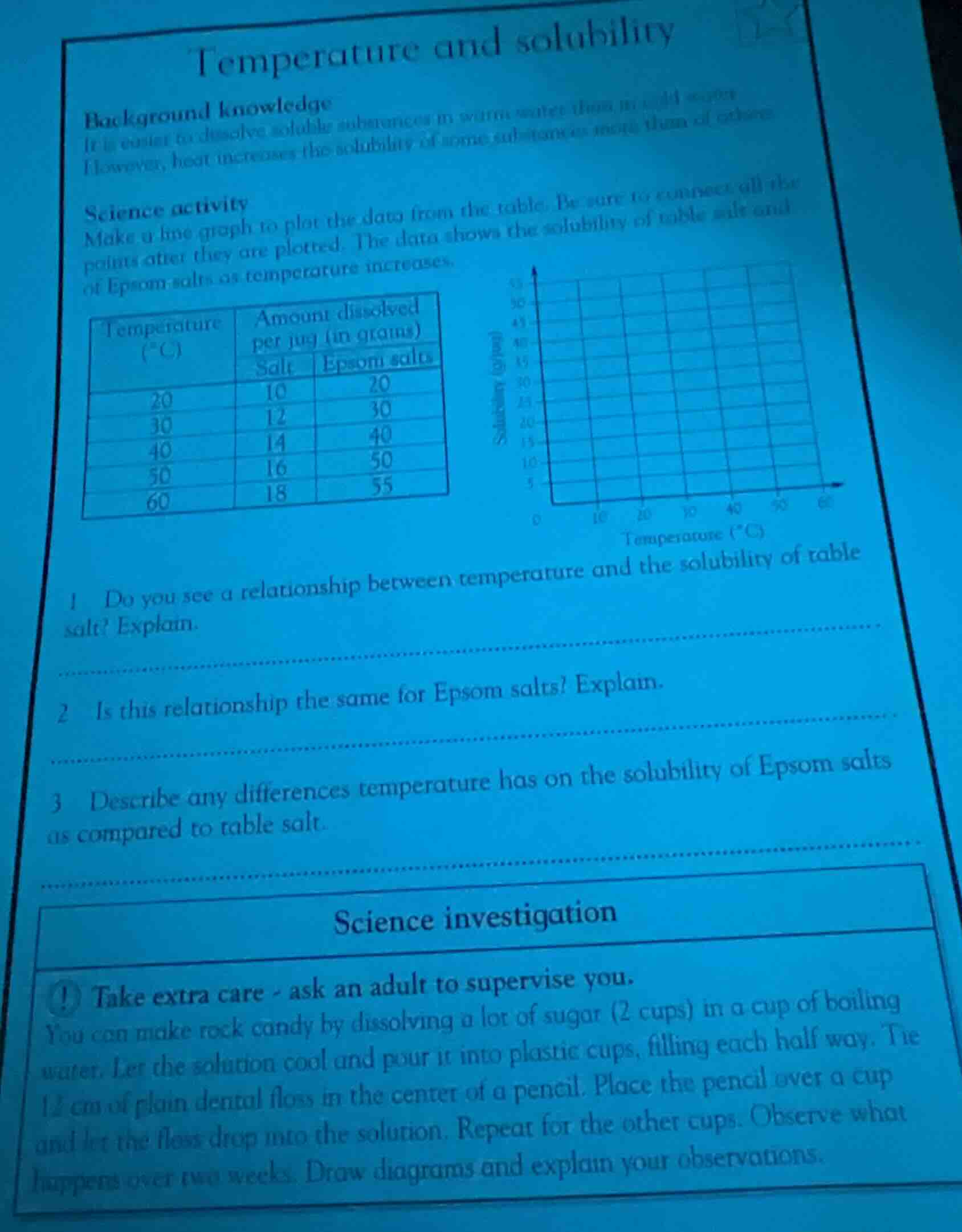 temperature and solubility background knowledge it is easier to dissolv…