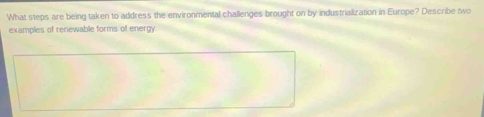 what steps are being taken to address the environmental challenges brou…