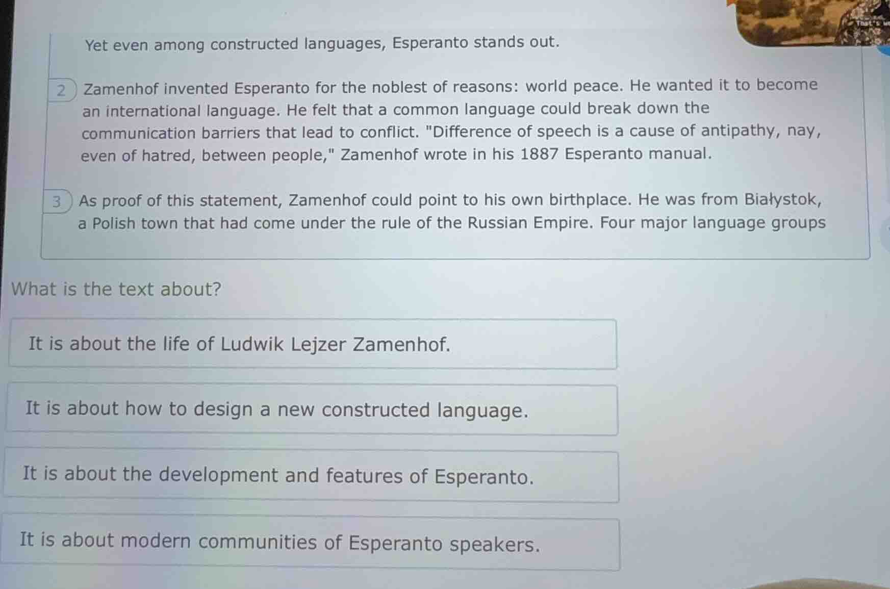 yet even among constructed languages, esperanto stands out. 2 zamenhof …