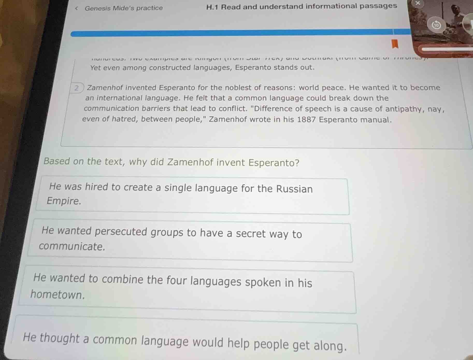 yet even among constructed languages, esperanto stands out. 2 zamenhof …