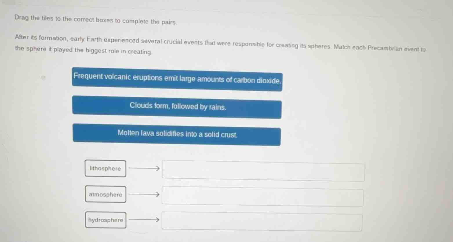 drag the tiles to the correct boxes to complete the pairs. after its fo…