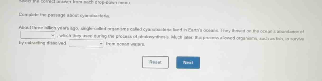select the correct answer from each drop - down menu. complete the pass…