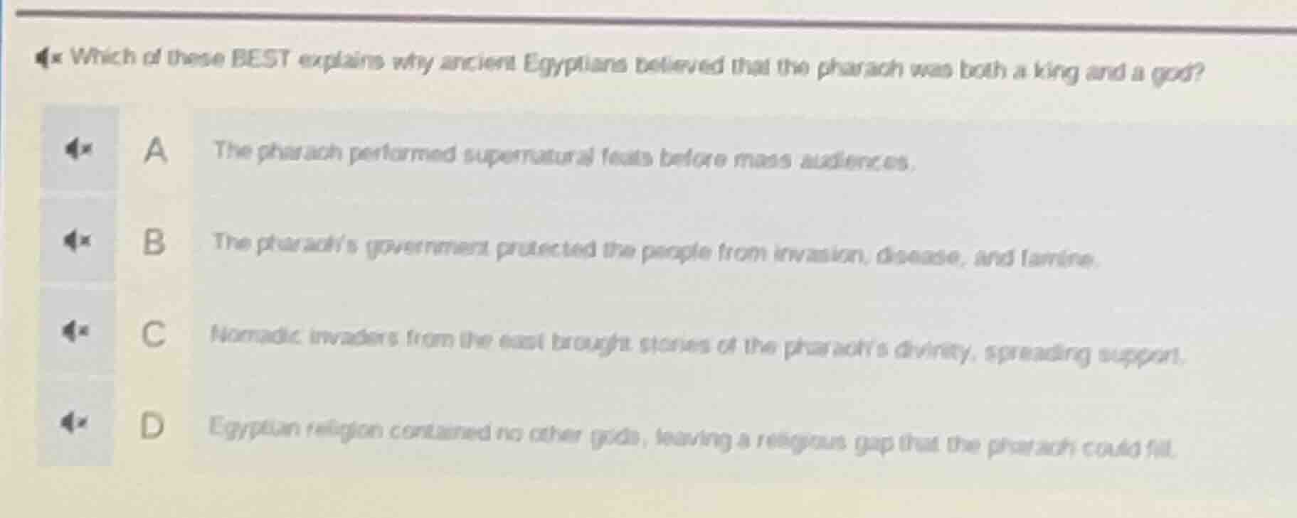 which of these best explains why ancient egyptians believed that the ph…