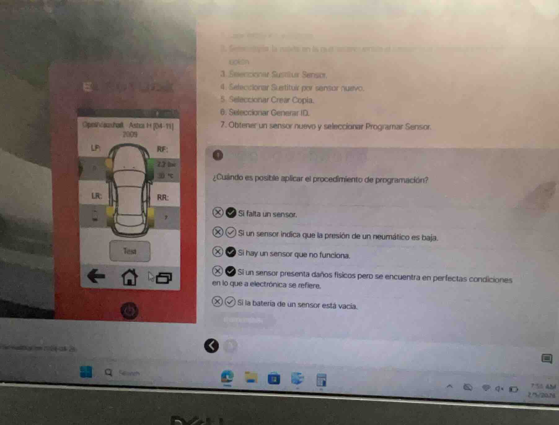 1. 2. 3. seleccionar suctiur sensor. 4. seleccionar suctiur por sensor …