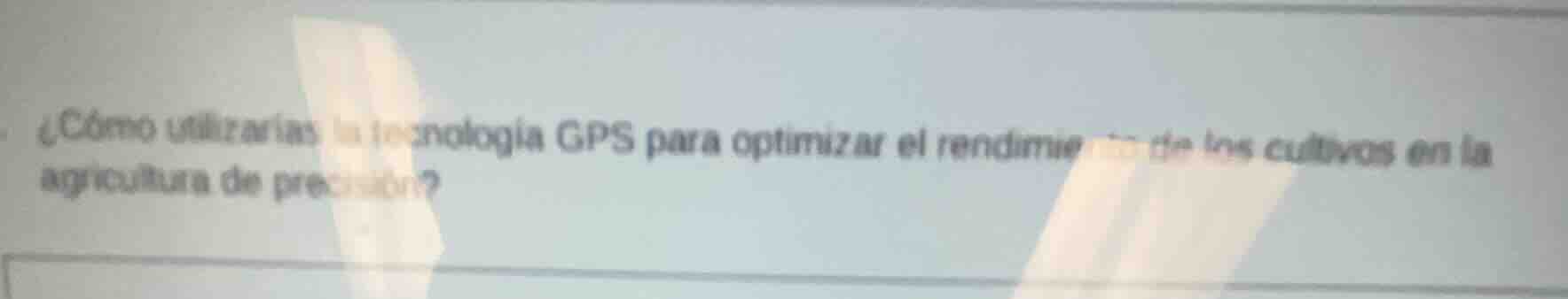 ¿cómo utilizarías la tecnología gps para optimizar el rendimiento de lo…