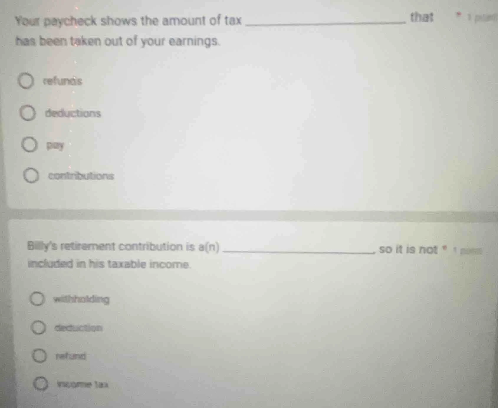 your paycheck shows the amount of tax ____________ that has been taken …