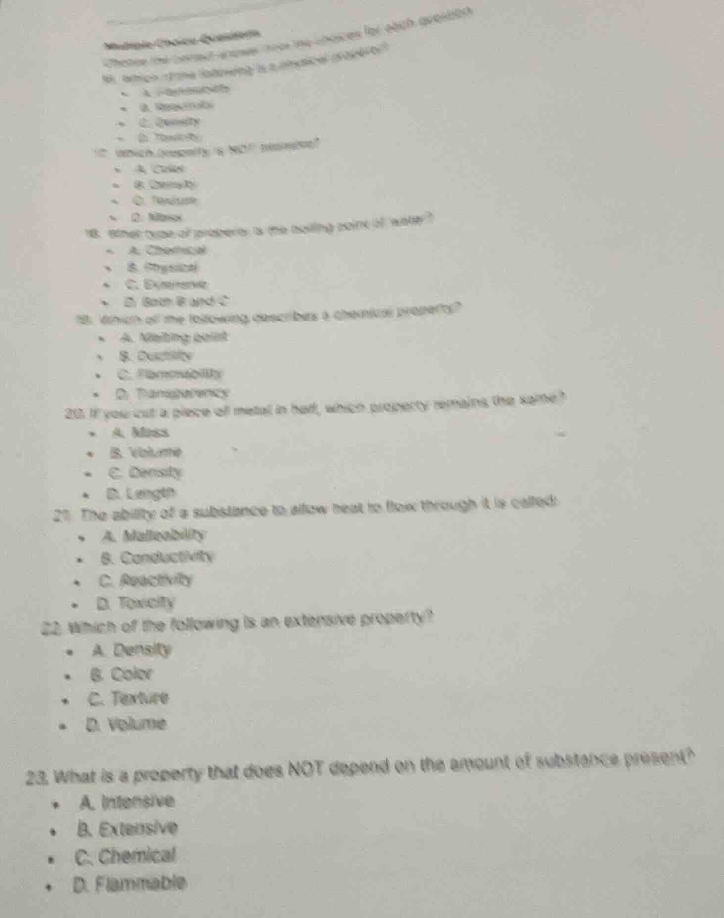 multiple choice questions choose the correct answer for each question. …