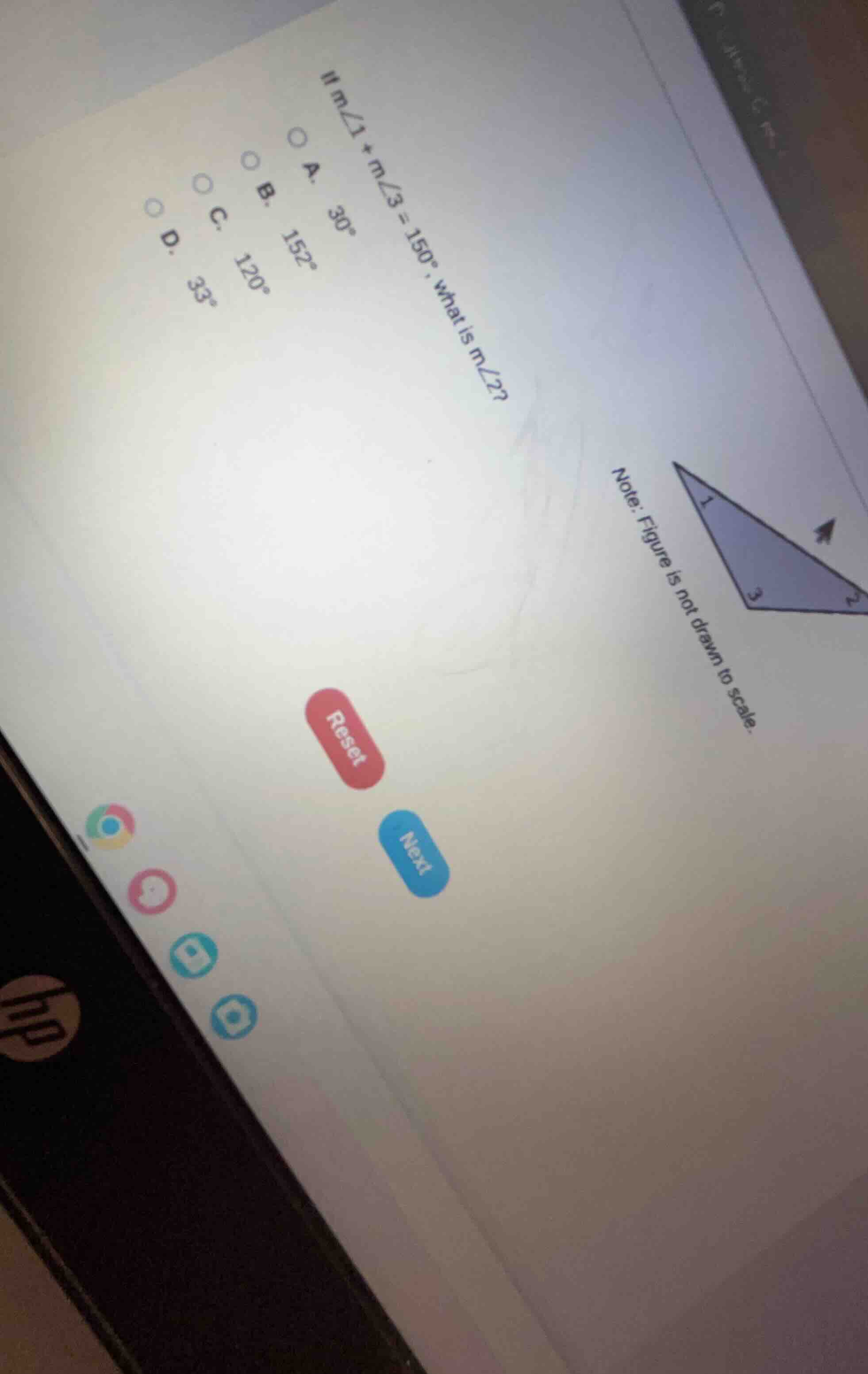 if ( mangle1 + mangle3 = 150^circ ), what is ( mangle2 )? note: figure …