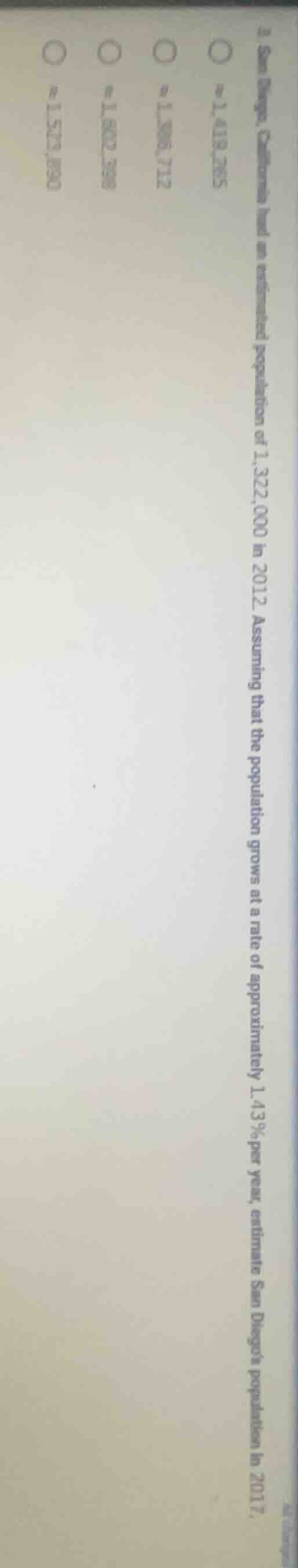 3. san diego, california had an estimated population of 1,322,000 in 20…