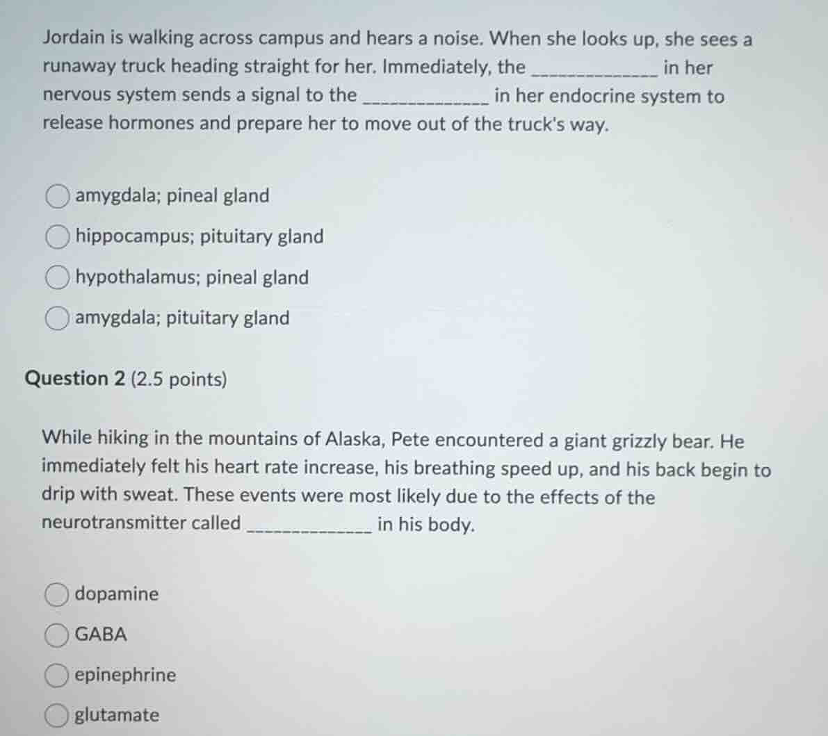 jordain is walking across campus and hears a noise. when she looks up, …