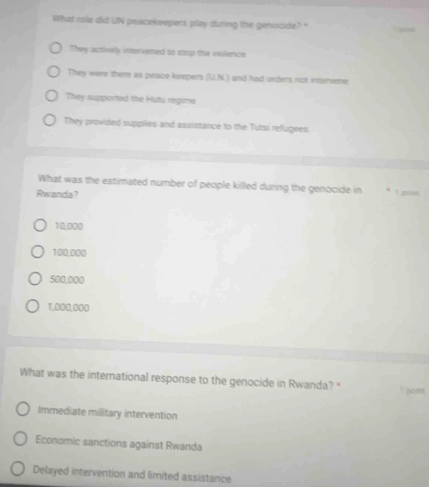 what role did un peacekeepers play during the genocide? they actively i…