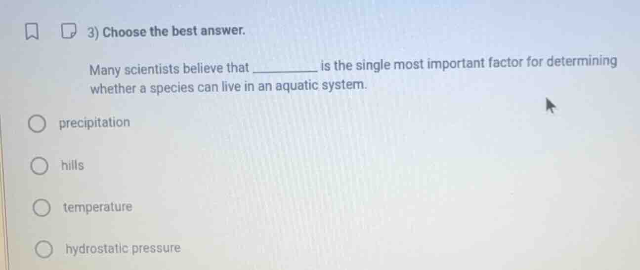 3) choose the best answer. many scientists believe that ______ is the s…