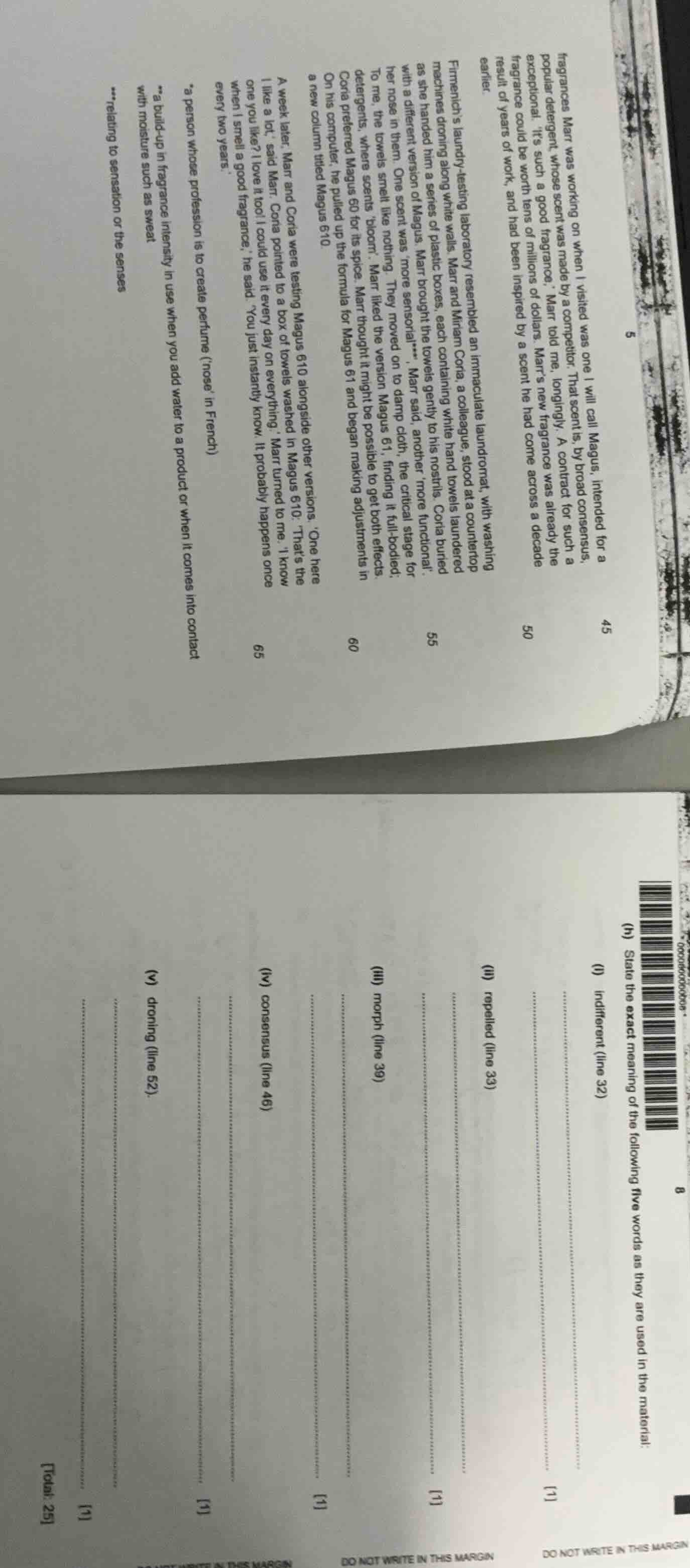 (n) state the exact meaning of the following five words as they are use…