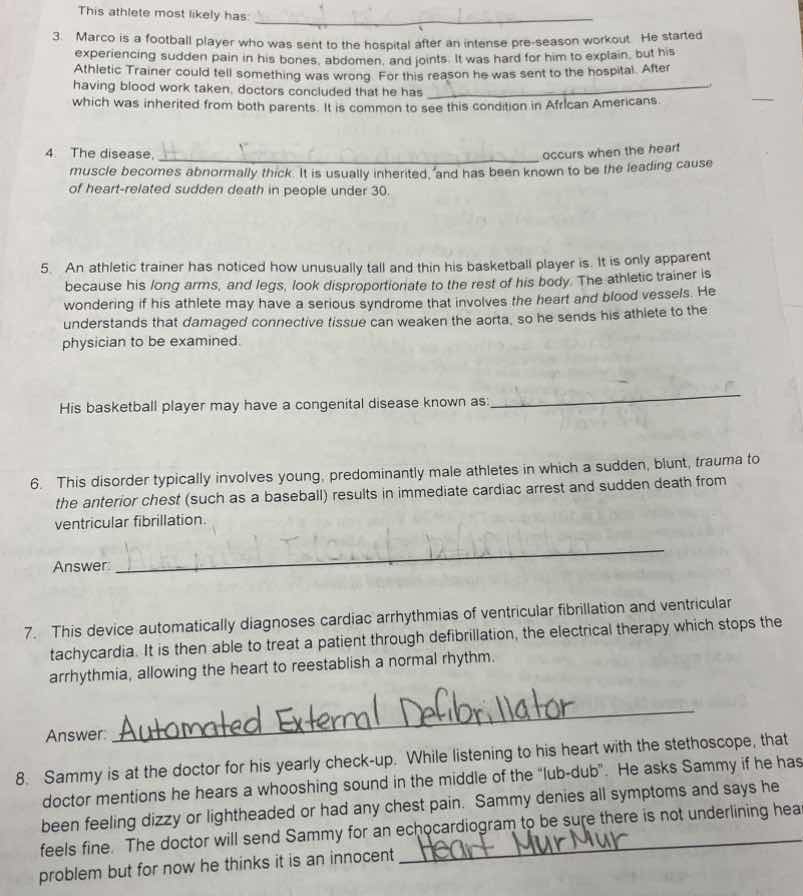 this athlete most likely has. 3 marco is a football player who was sent…