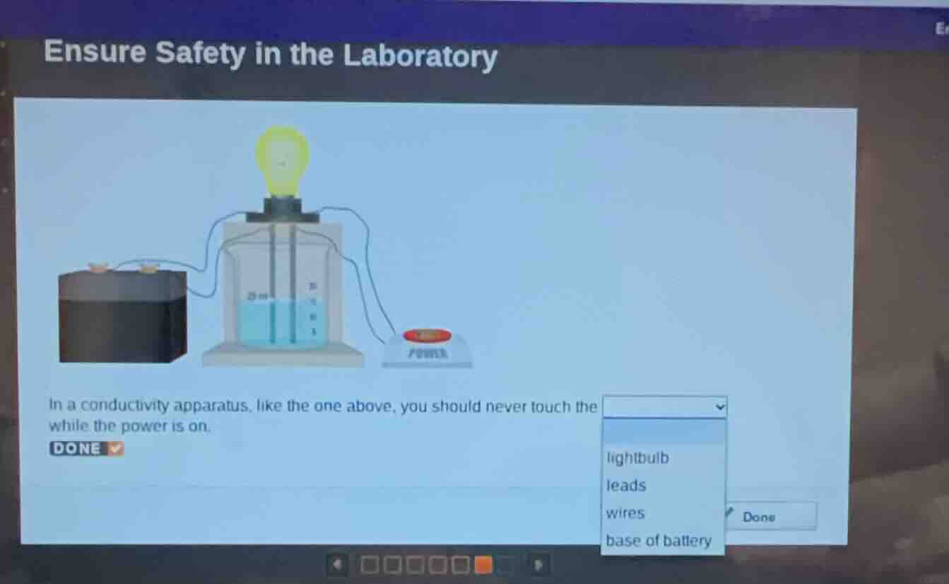 ensure safety in the laboratory in a conductivity apparatus, like the o…