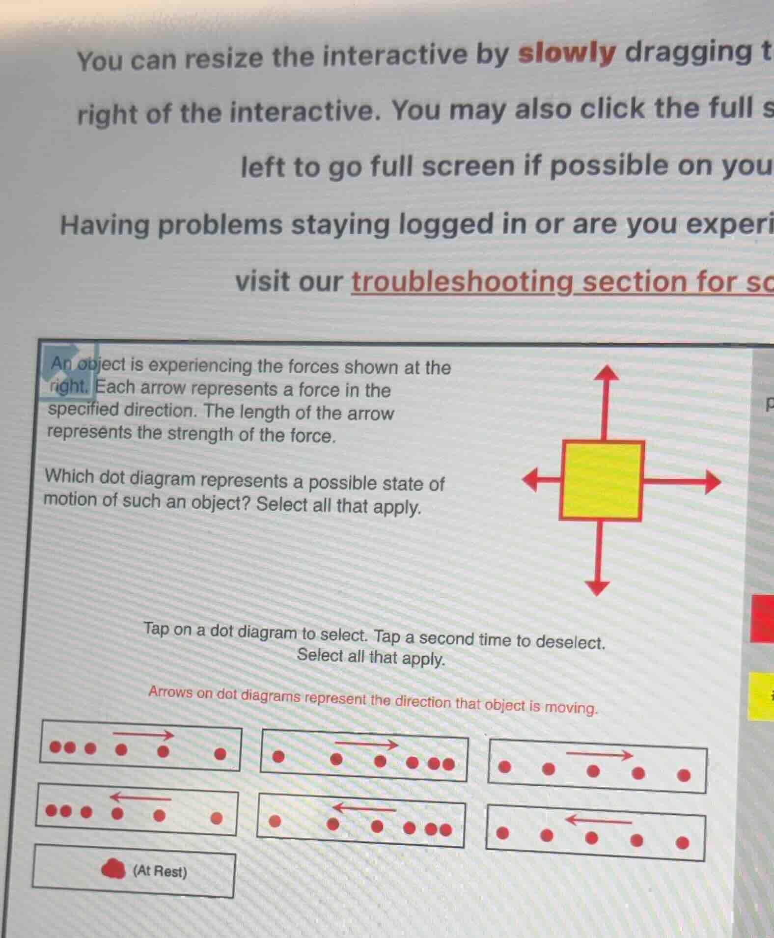 you can resize the interactive by slowly dragging t right of the intera…