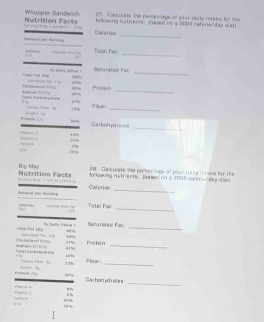 whopper sandwich nutrition facts serving size: 1 sandwich (220g) amount…