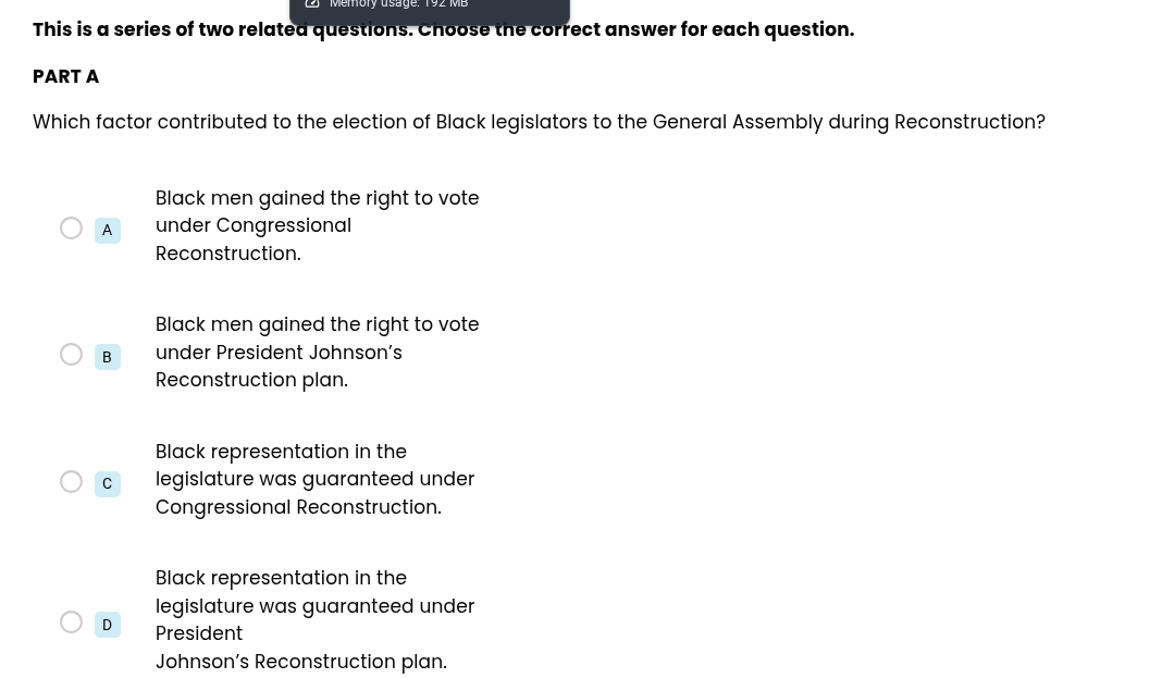 this is a series of two related questions. choose the correct answer fo…
