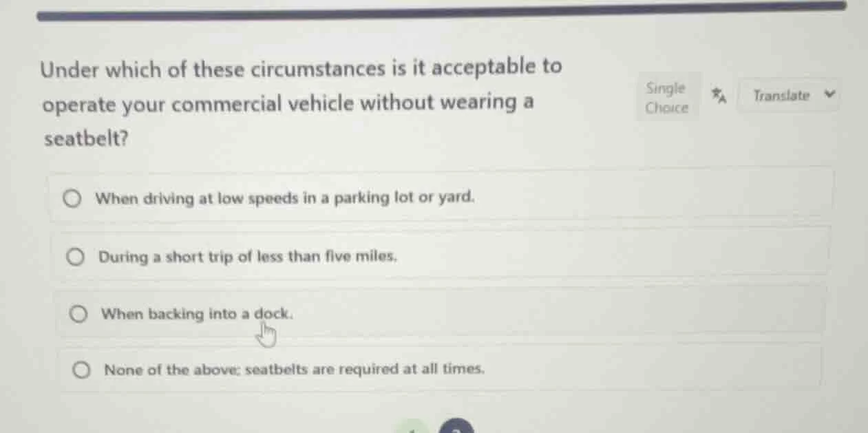 under which of these circumstances is it acceptable to operate your com…