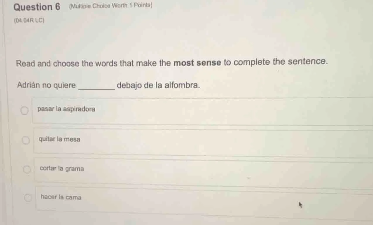 question 6 (multiple choice worth 1 points) (04.04r lc) read and choose…