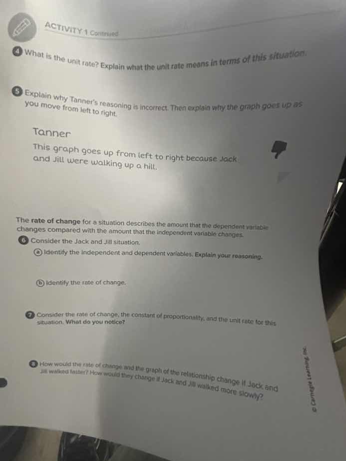 activity 1 continued 4 what is the unit rate? explain what the unit rat…