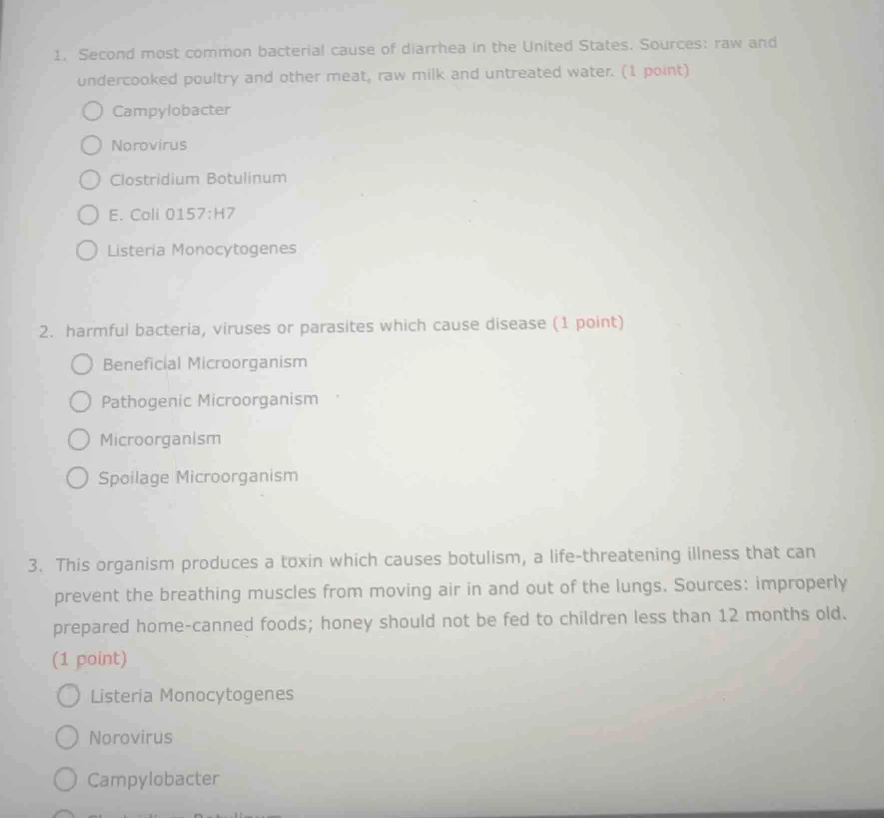 1. second most common bacterial cause of diarrhea in the united states.…