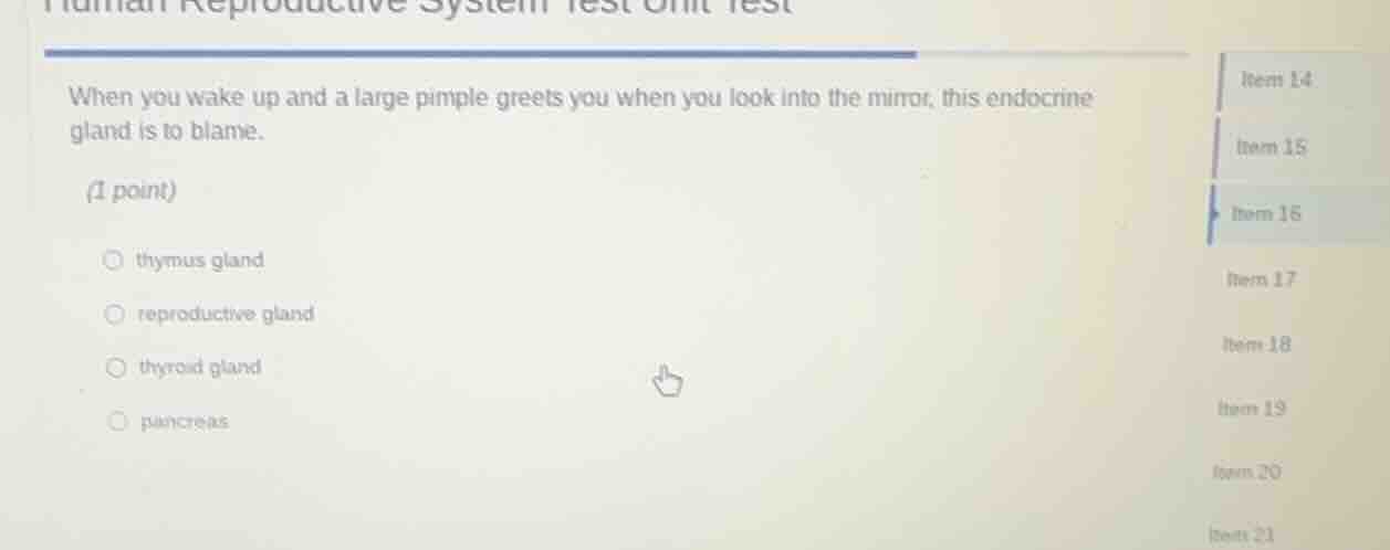 when you wake up and a large pimple greets you when you look into the m…