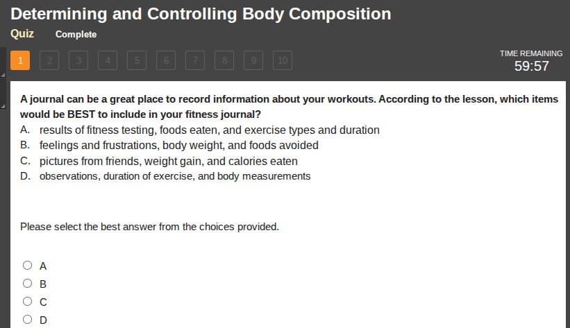 determining and controlling body composition quiz complete 1 2 3 4 5 6 …