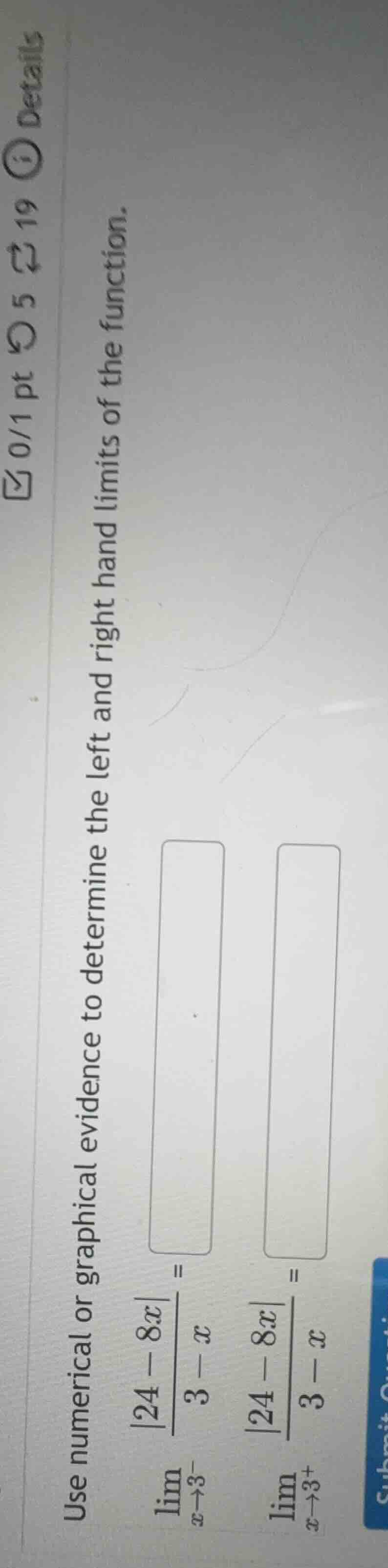 use numerical or graphical evidence to determine the left and right han…