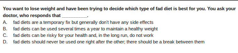 you want to lose weight and have been trying to decide which type of fa…